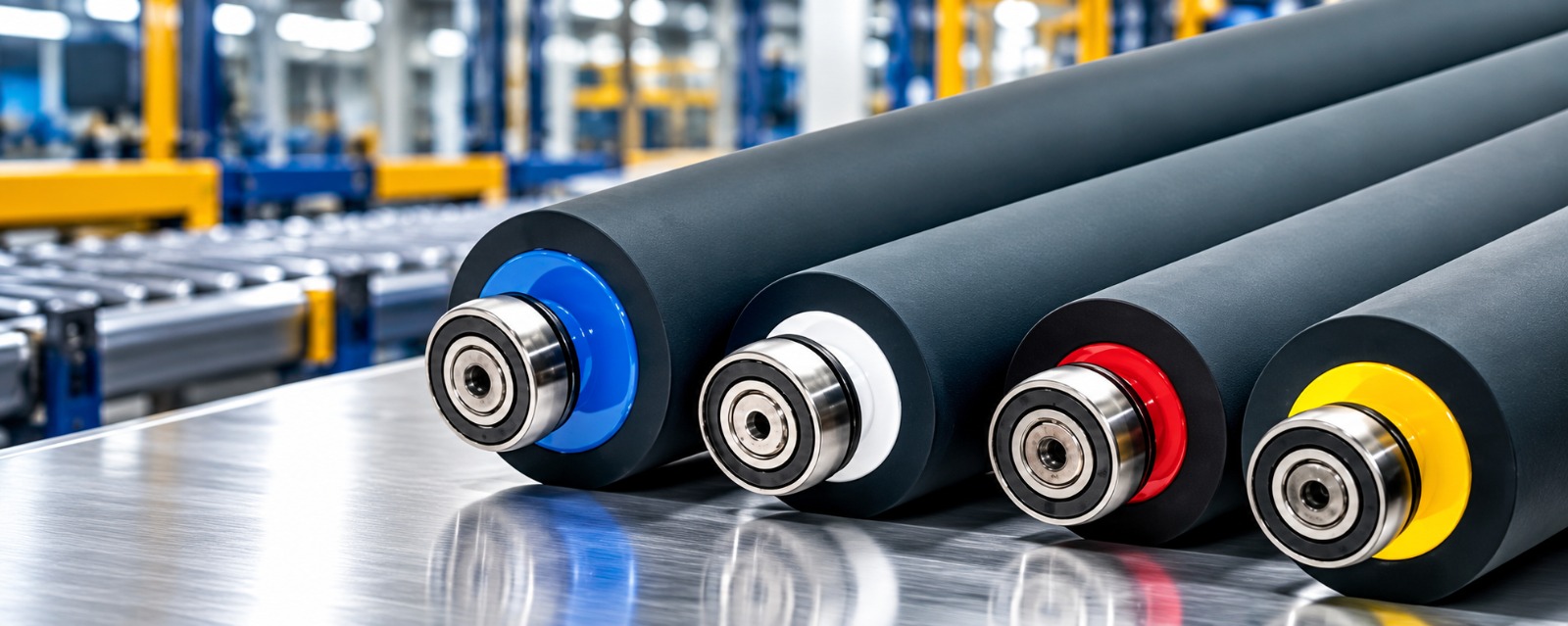Custom Industrial Rubber Roller Solutions - Trayamb Rolls